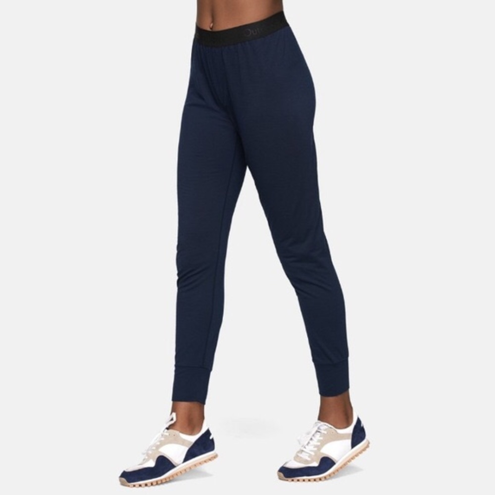 Outdoor Voices Navy Merino Wool Thermal Tights